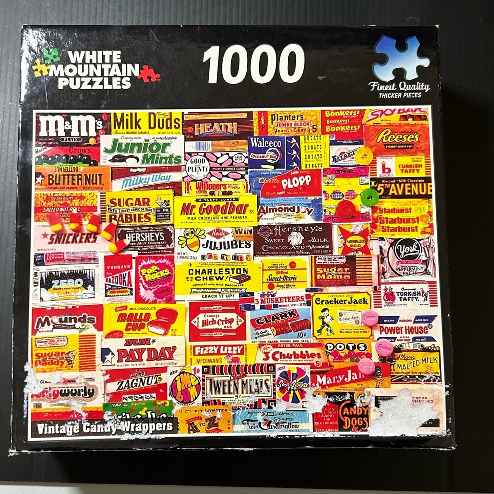 White‎ Mountain Puzzles Vintage Candy Wrappers 1000 Piece Puzzle